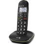 Cordless telephone analogue black doroPhoneEasy110sw